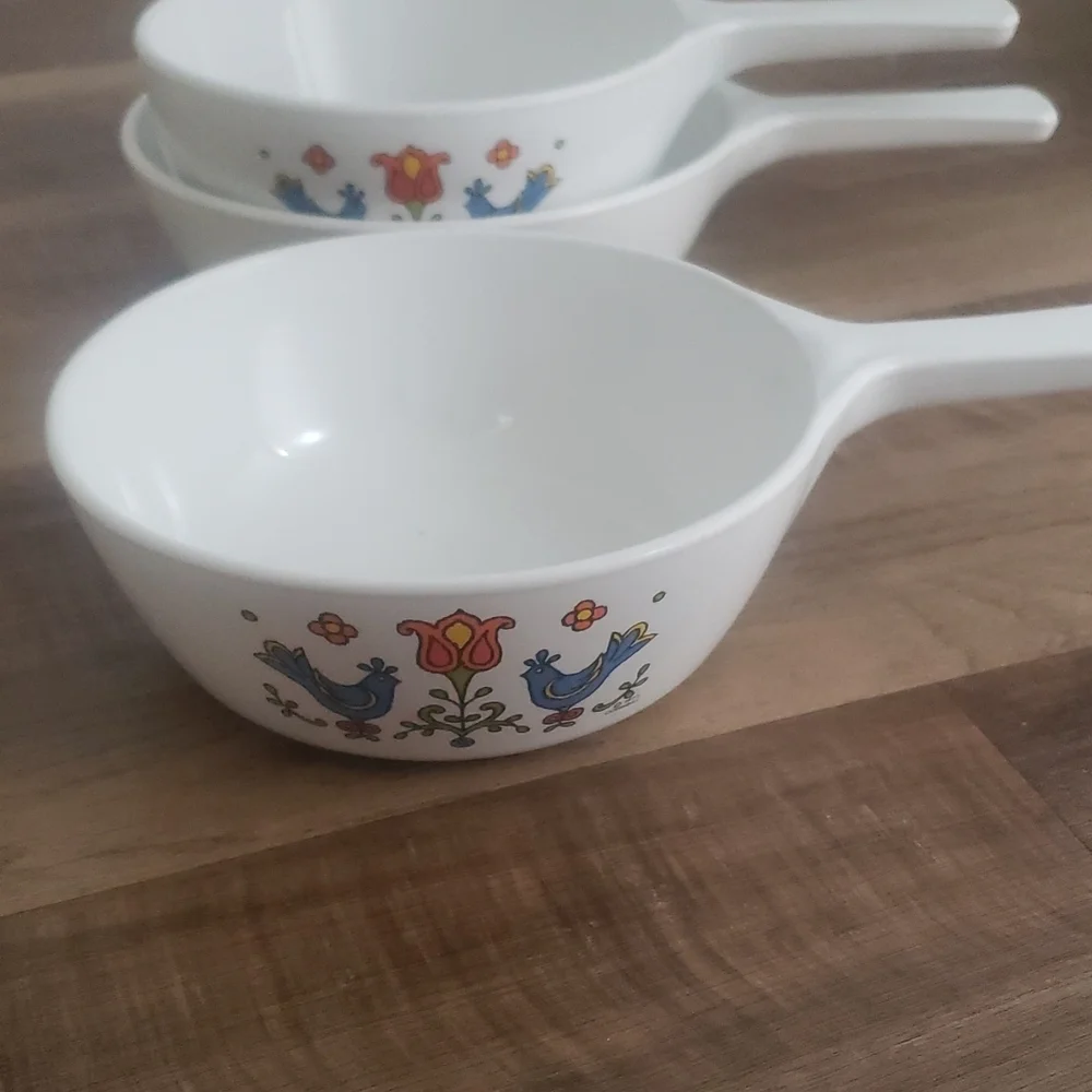 CorningWare Country Festival Vintage 3-Piece Skillet Sauce Pan Set